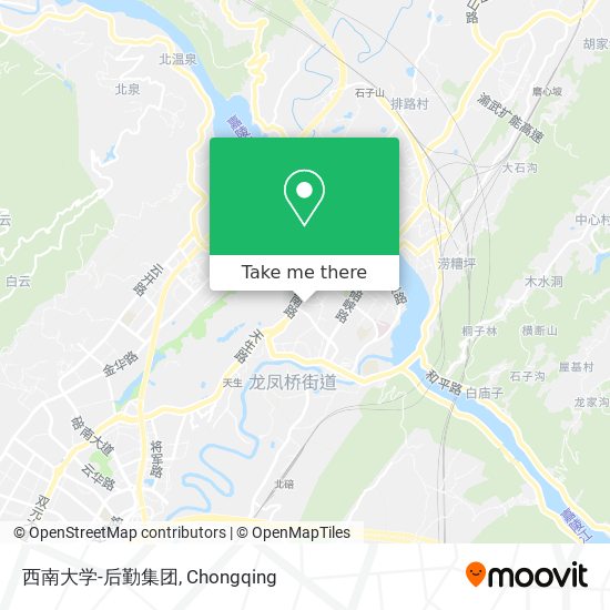 西南大学-后勤集团 map