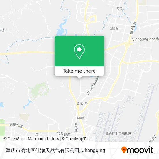 重庆市渝北区佳渝天然气有限公司 map