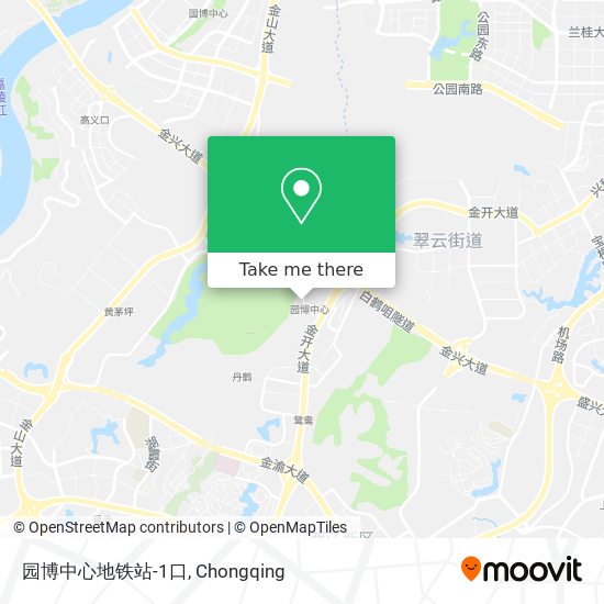 园博中心地铁站-1口 map