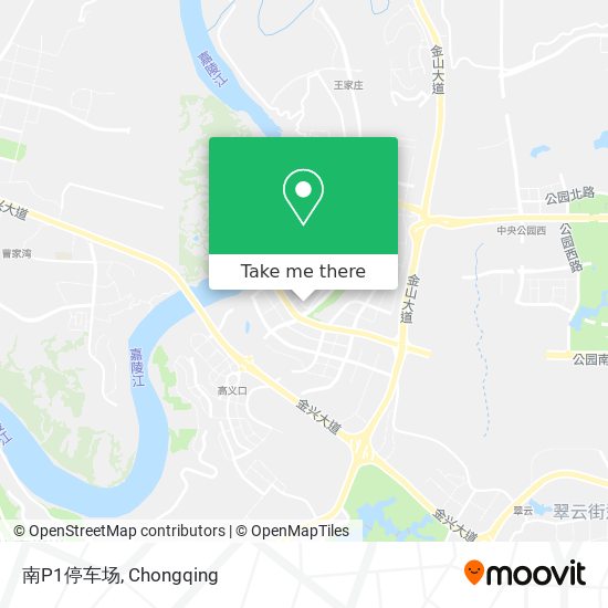 南P1停车场 map