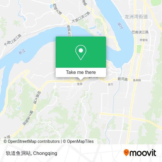 轨道鱼洞站 map