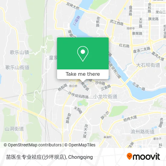 苗医生专业祛痘(沙坪坝店) map