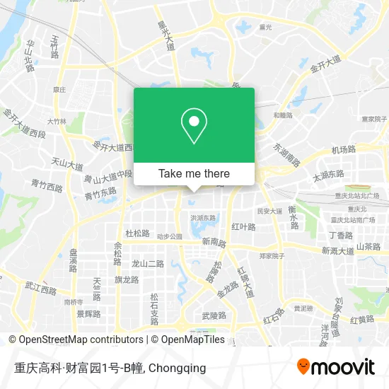 重庆高科·财富园1号-B幢 map