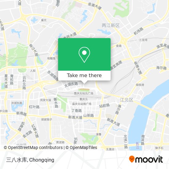 三八水库 map