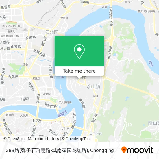 389路(弹子石群慧路-城南家园花红路) map