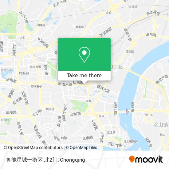 鲁能星城一街区-北2门 map