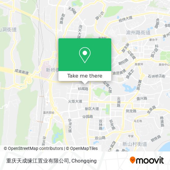 重庆天成缘江置业有限公司 map