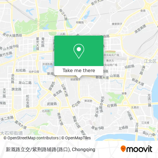 新溉路立交/紫荆路辅路(路口) map