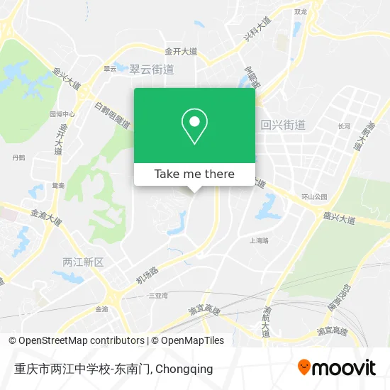 重庆市两江中学校-东南门 map