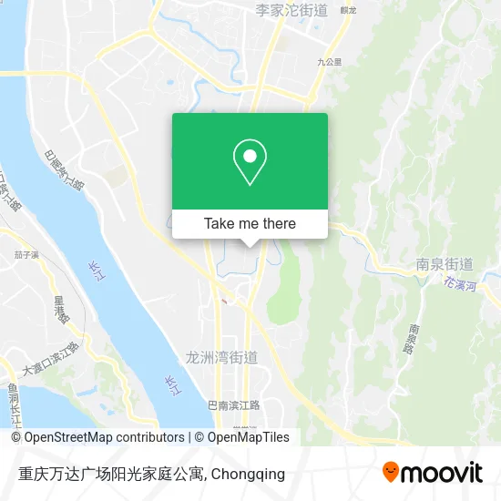 重庆万达广场阳光家庭公寓 map