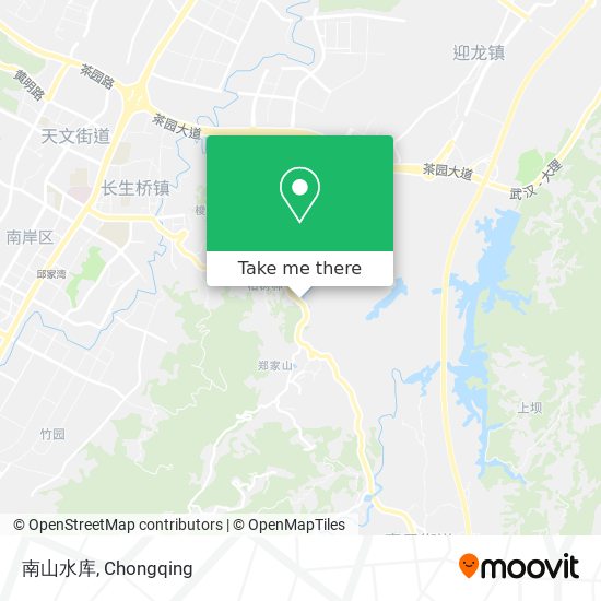 南山水库 map