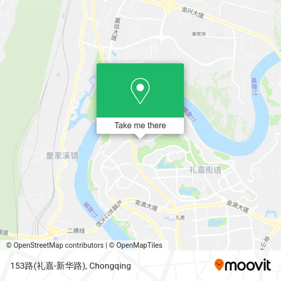 153路(礼嘉-新华路) map