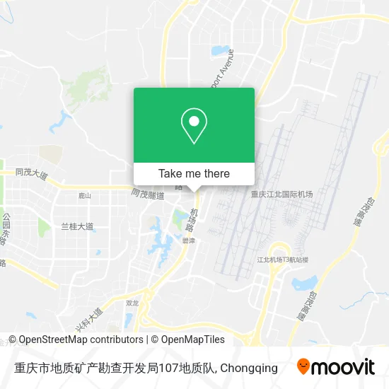 重庆市地质矿产勘查开发局107地质队 map