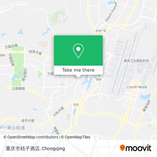 重庆市桔子酒店 map