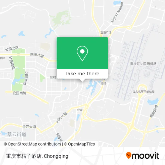 重庆市桔子酒店 map