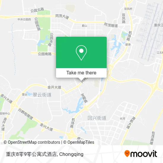 重庆8零9零公寓式酒店 map