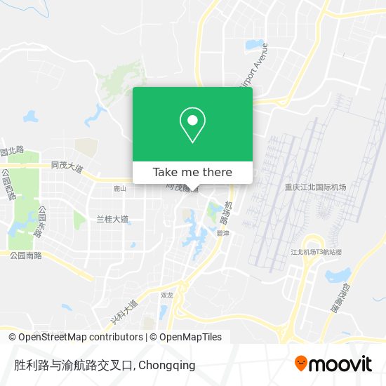 胜利路与渝航路交叉口 map