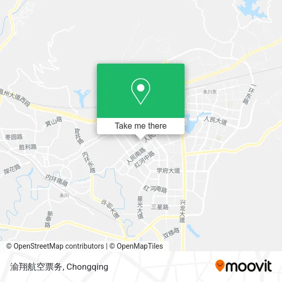 渝翔航空票务 map