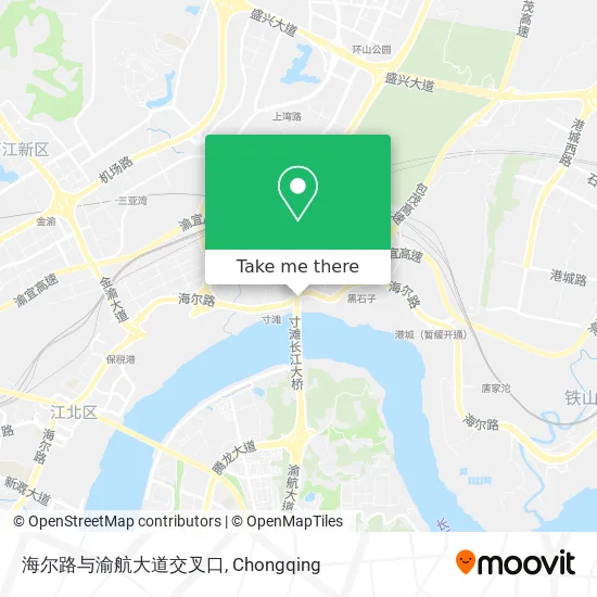 海尔路与渝航大道交叉口 map