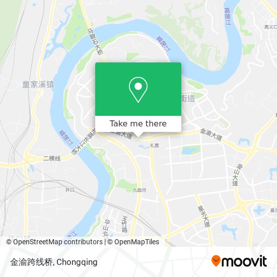 金渝跨线桥 map