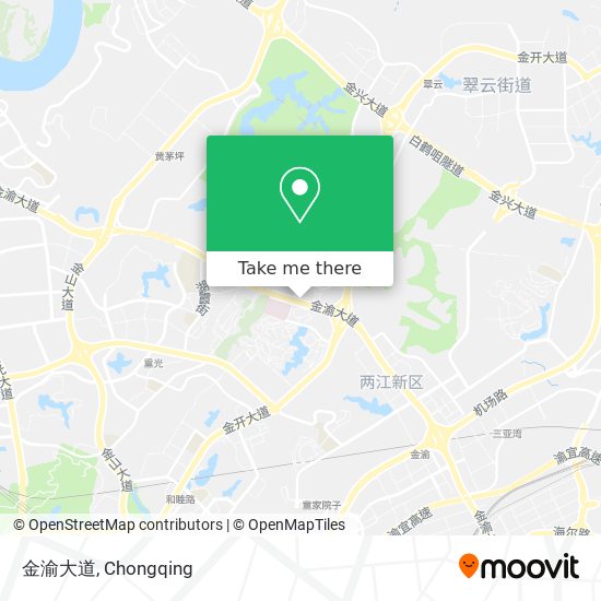 金渝大道 map