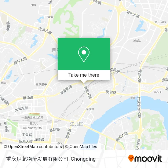 重庆足龙物流发展有限公司 map
