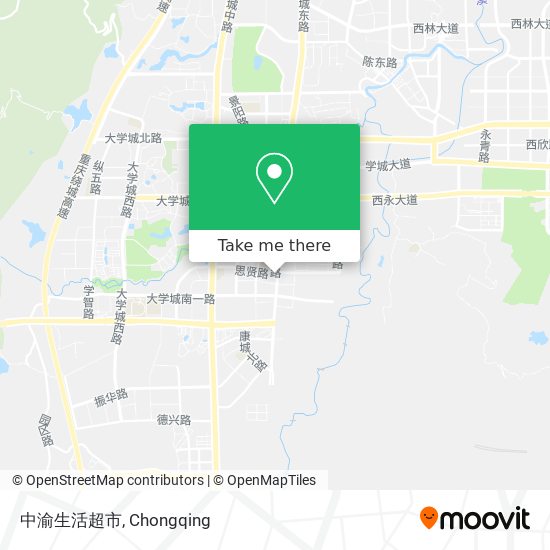 中渝生活超市 map