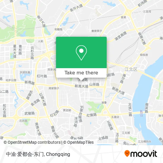 中渝·爱都会-东门 map