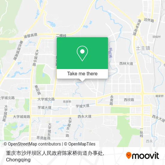 重庆市沙坪坝区人民政府陈家桥街道办事处 map