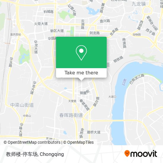 教师楼-停车场 map