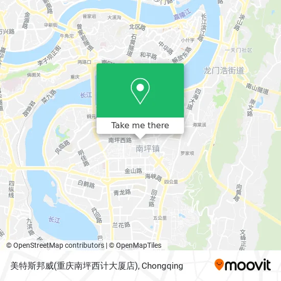 美特斯邦威(重庆南坪西计大厦店) map
