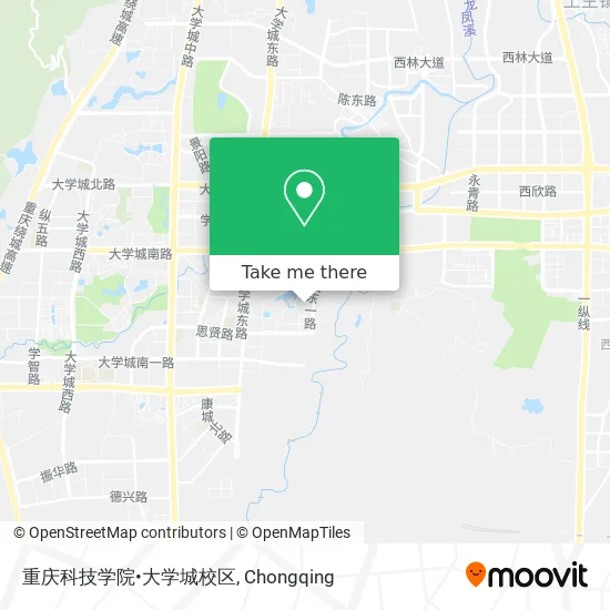 重庆科技学院•大学城校区 map