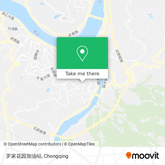 罗家花园加油站 map
