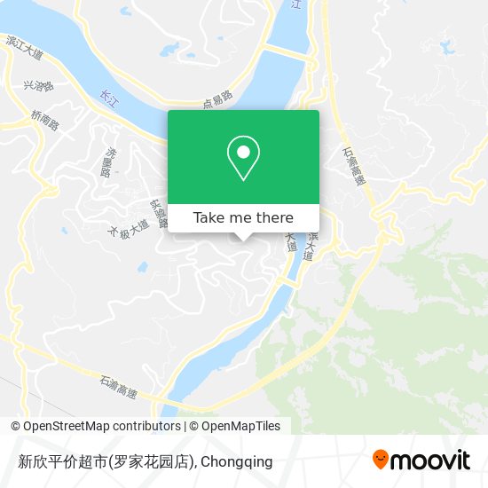 新欣平价超市(罗家花园店) map