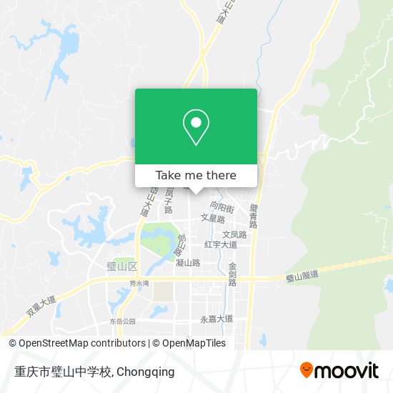 重庆市璧山中学校 map