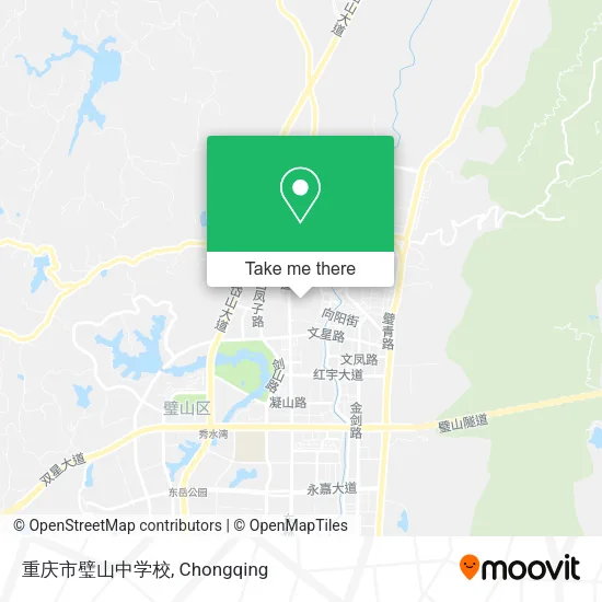 重庆市璧山中学校 map