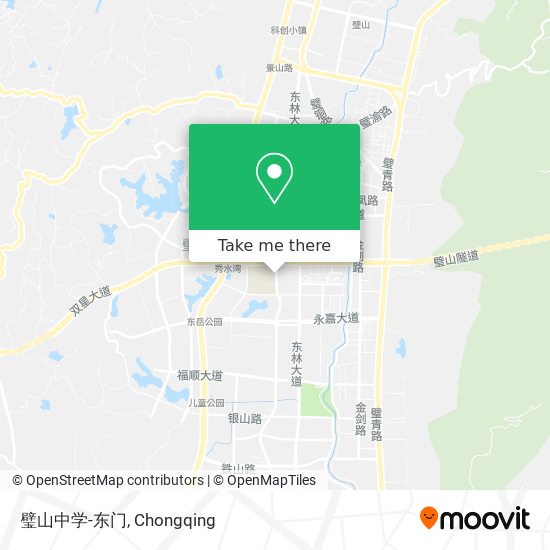 璧山中学-东门 map