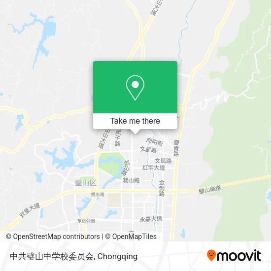 中共璧山中学校委员会 map