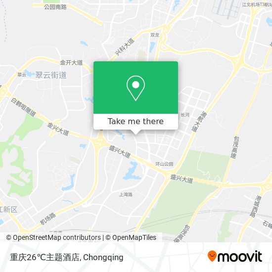 重庆26℃主题酒店 map