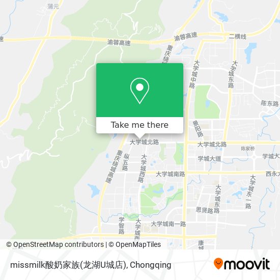 missmilk酸奶家族(龙湖U城店) map