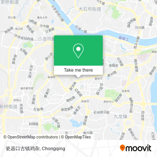 瓷器口古镇鸡杂 map