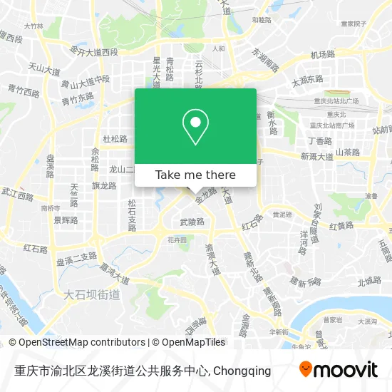 重庆市渝北区龙溪街道公共服务中心 map