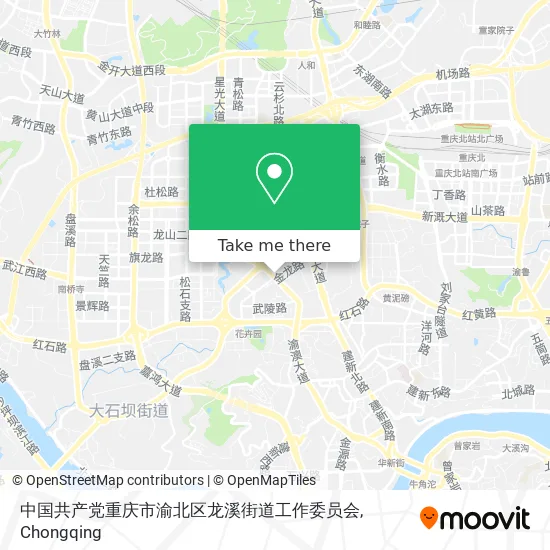 中国共产党重庆市渝北区龙溪街道工作委员会 map
