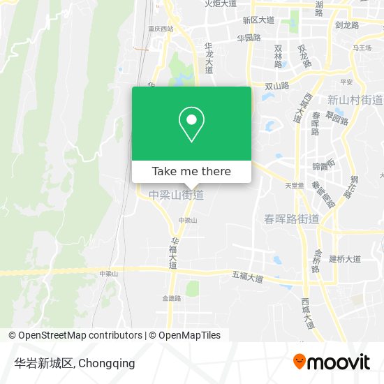 华岩新城区 map