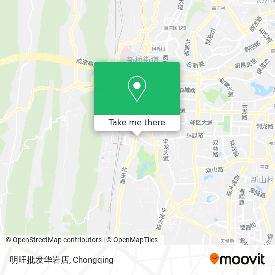 明旺批发华岩店 map
