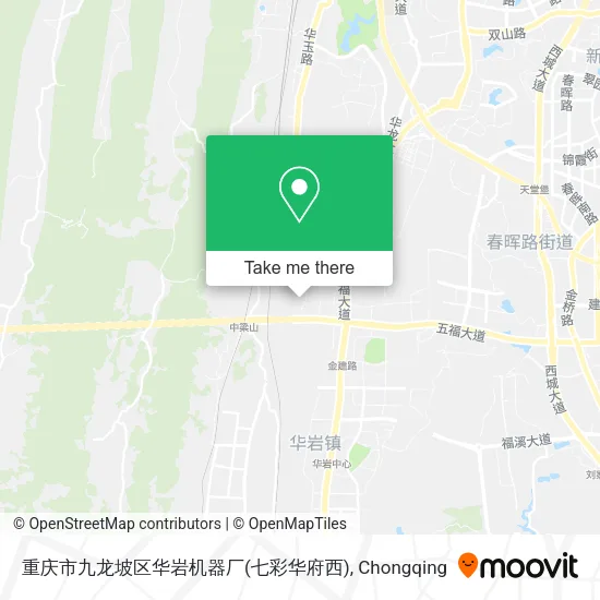 重庆市九龙坡区华岩机器厂(七彩华府西) map