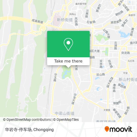 华岩寺-停车场 map