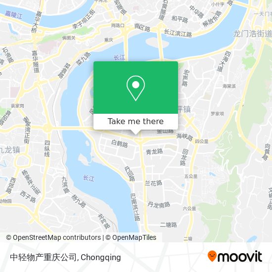中轻物产重庆公司 map