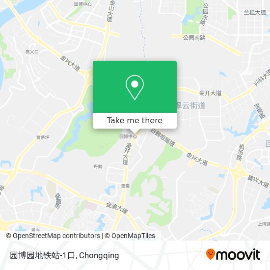 园博园地铁站-1口 map