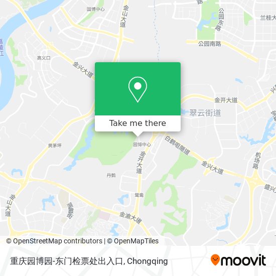 重庆园博园-东门检票处出入口 map